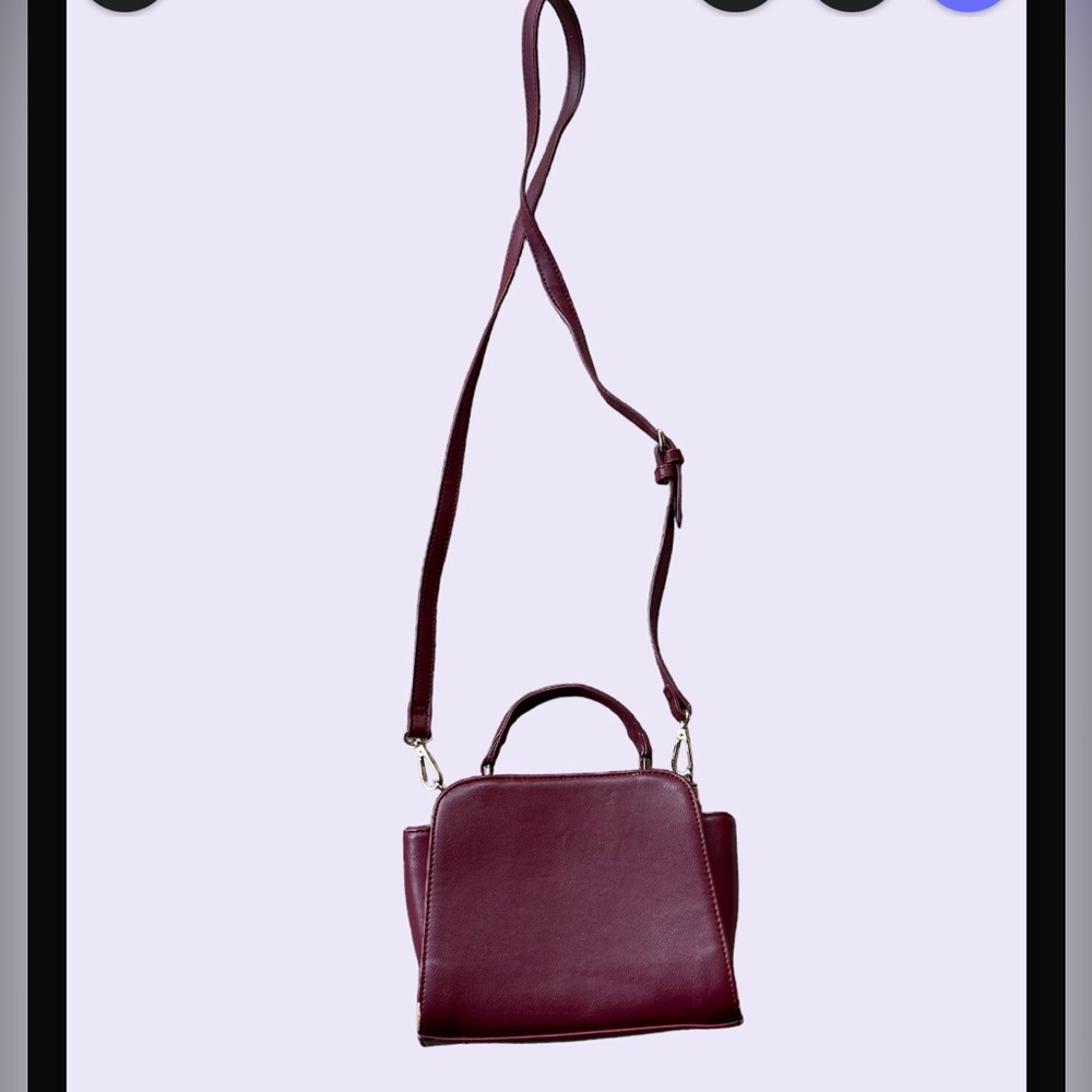 Used Maroon Sling Purse